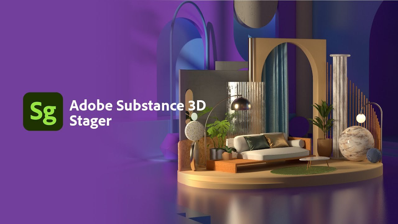 أدوبي سَبستانس ثري دي ستيجر Adobe Substance 3D Stager – برنامج تجهيز ورندر المشاهد ثلاثية الأبعاد